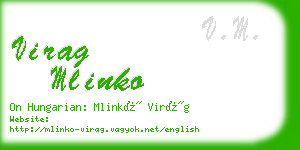 virag mlinko business card